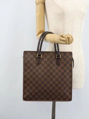 LOUIS VUITTON Damier Ebene Venice PM Hand Bag N51145 LV Auth ka2850